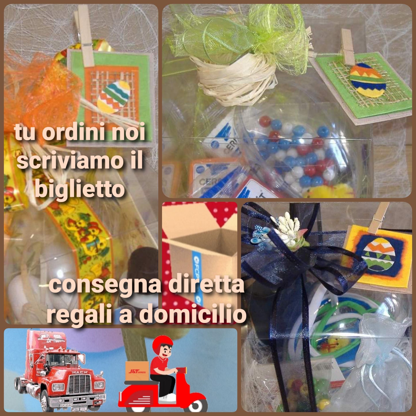Negozio regalo Pasqua consegna diretta a domicilio biglietto uova confezione per lei lui e bambini famiglia