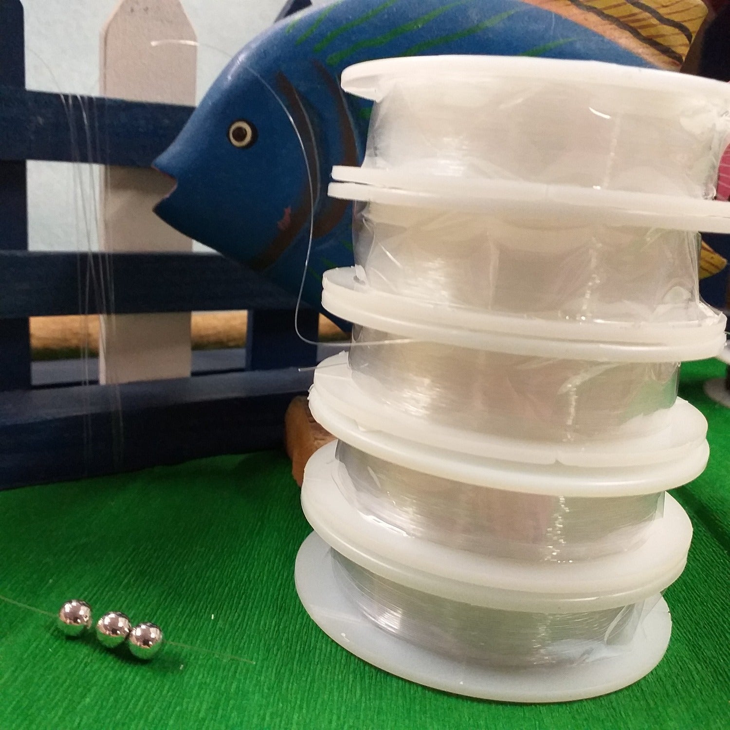 perlonfaden trasparente cavetto nylon infilaperle filo tessitura collane perline gioielli bijoux perle fiume coltivate bigiotteria fai da te tissage telaio