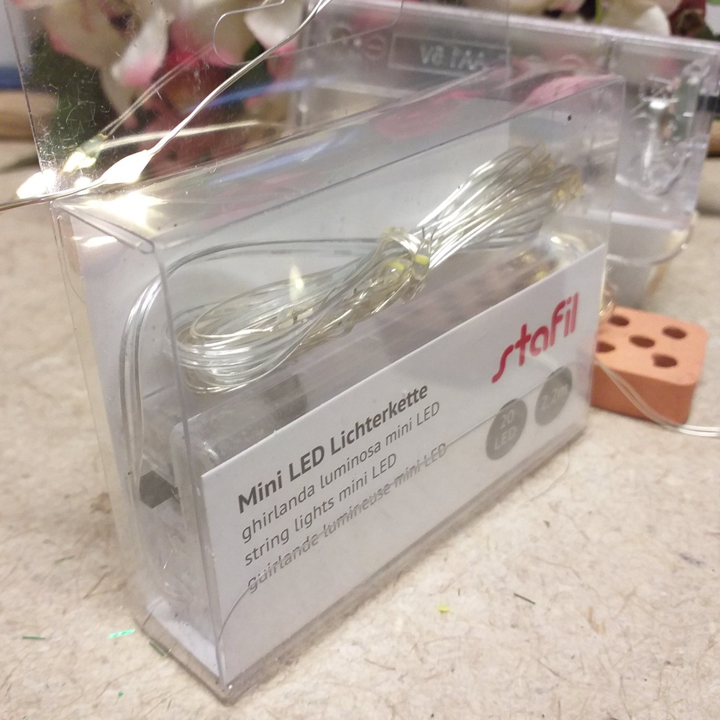 2.2 metri stafil mini luci led natalizie batteria per Presepe Natale albero ghirlanda luminosa fili 20 luminarie Stafil lichterkette uso centrotavola floreali ghirlande natalizie decorazioni vetrinistica ambienti interni hobbistica