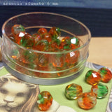 6 mm colore arancio sfumato verde mezzi cristalli perline collane e bigiotteria offerta perle sfaccettate fai da te bijoux uso intreccio tessitura uncinetto orecchini
