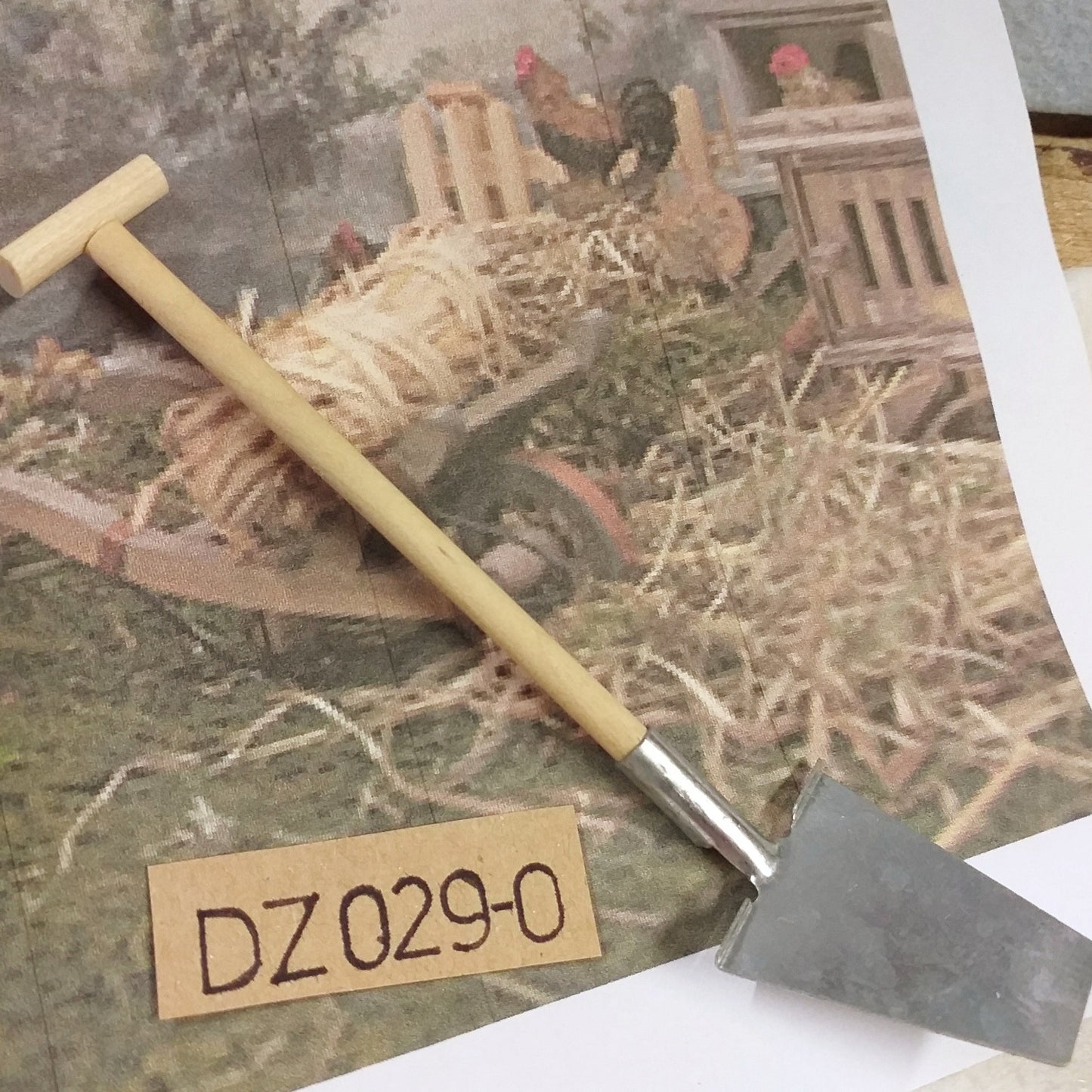 badile attrezzi da lavoro Presepe utensili arnesi miniature uso mestieri agricoli accessori fai da te micro giardino arredo bonsai piante hobby creativi casa bambole alberi perline