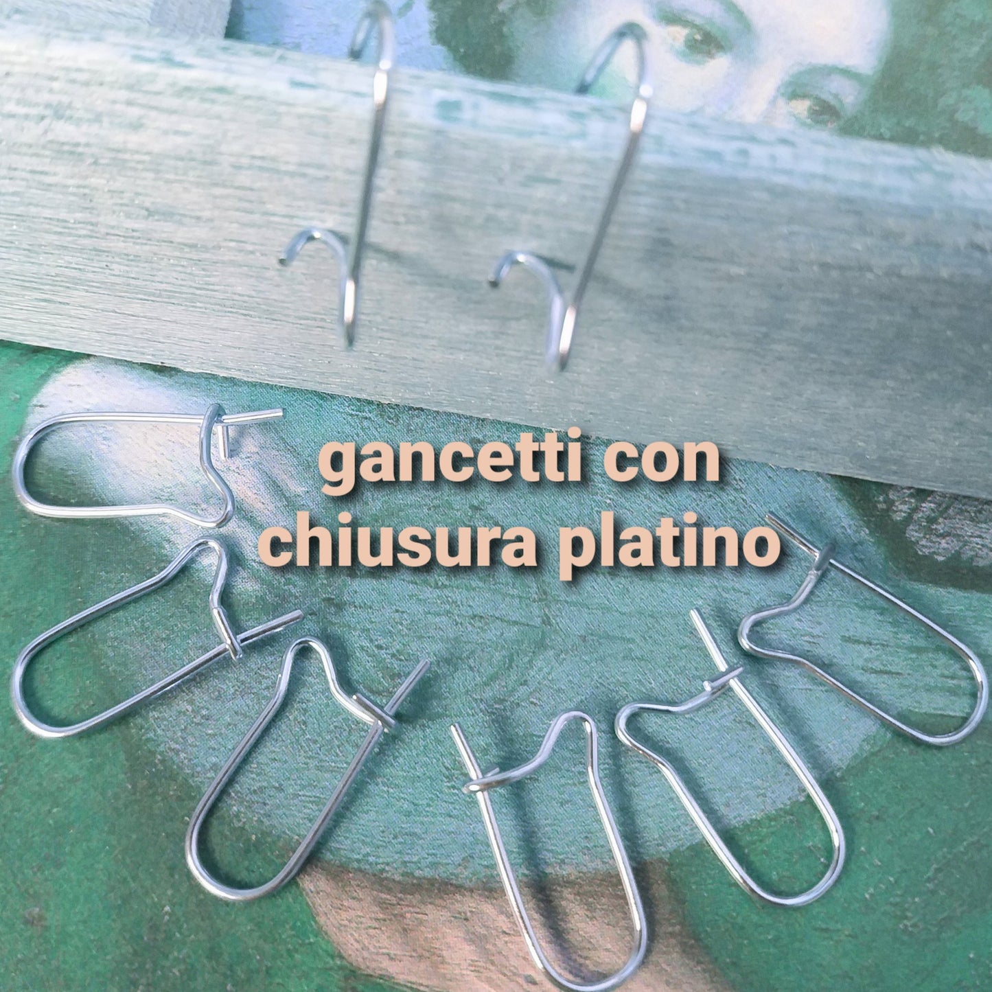 negozio monachelle con chiusura platino gancetti orecchini fai da te perline gioielli bijoux