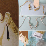 monachelle orecchini colore oro argento chiusure ganci minuterie componenti creazione gioielli bigiotteria