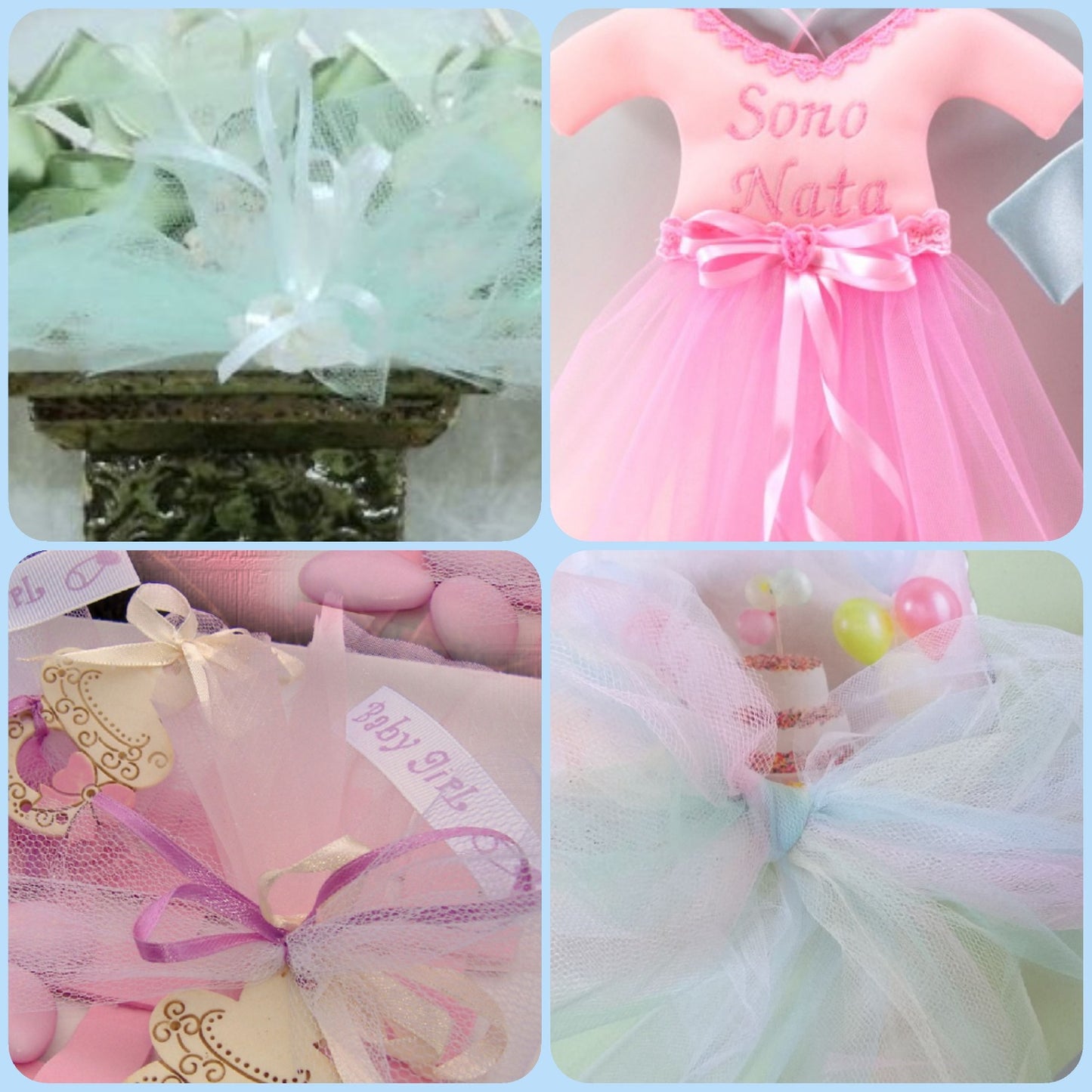 idee fai da te nastro velo tessuto tulle rotolo metro per bomboniere cucito creativo hobby decorazioni fioristi pasticceria confezionamento packaging fiocco coccarda segnaposto