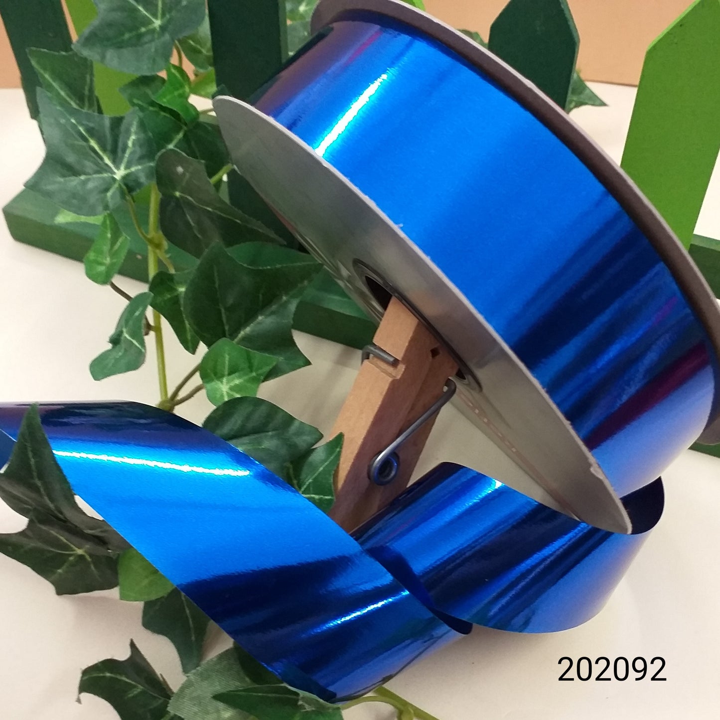 negozio nastro carta colorato metallizzato blu 30 mm per addobbi matrimonio anniversario nozze confezione regalo Natale decorazioni wedding