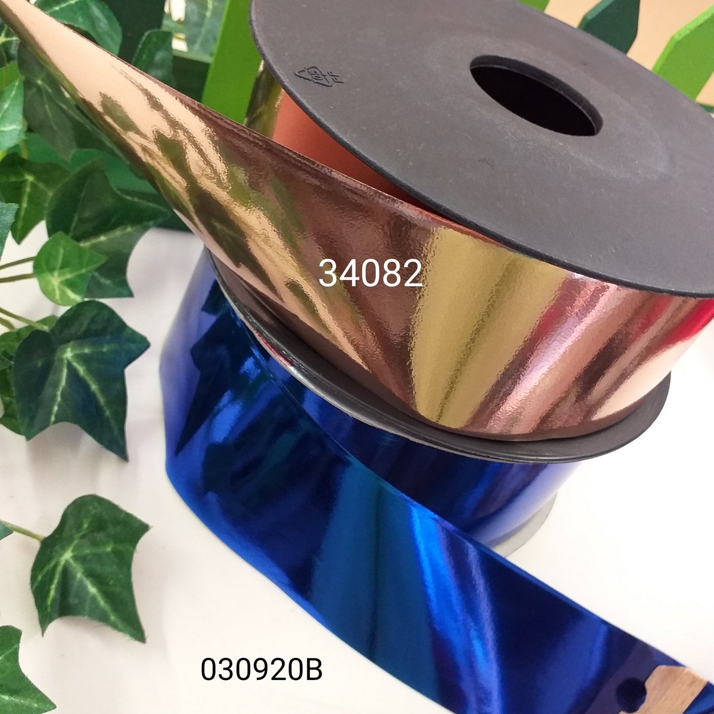 rame e blu natalizio negozio nastro carta colorato metallizzato per addobbi matrimonio anniversario nozze confezione regalo Natale decorazioni wedding