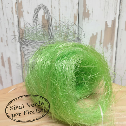 Sisal verde per fioristi materiale per riempire scatola regalo confezioni cesti Pasquali colorata per composizioni decorazioni Pasquali paglia economica fai da te