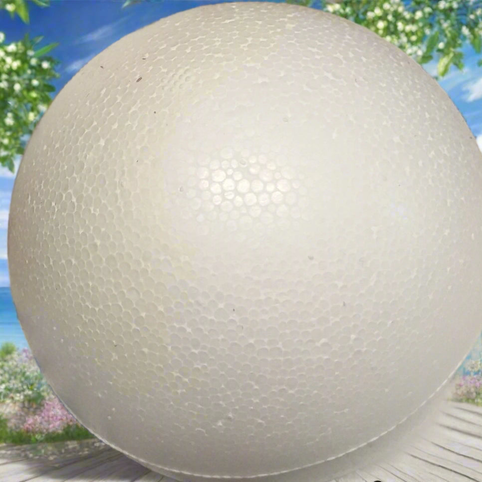 diametro 8 cm sfere grandi palline polistirolo styrofoam balls da decorare colorare rivestire dipingere decoupage uso addobbi albero natale decorazioni lavoretti creativi bambini hobbistica vetrinistica packaging