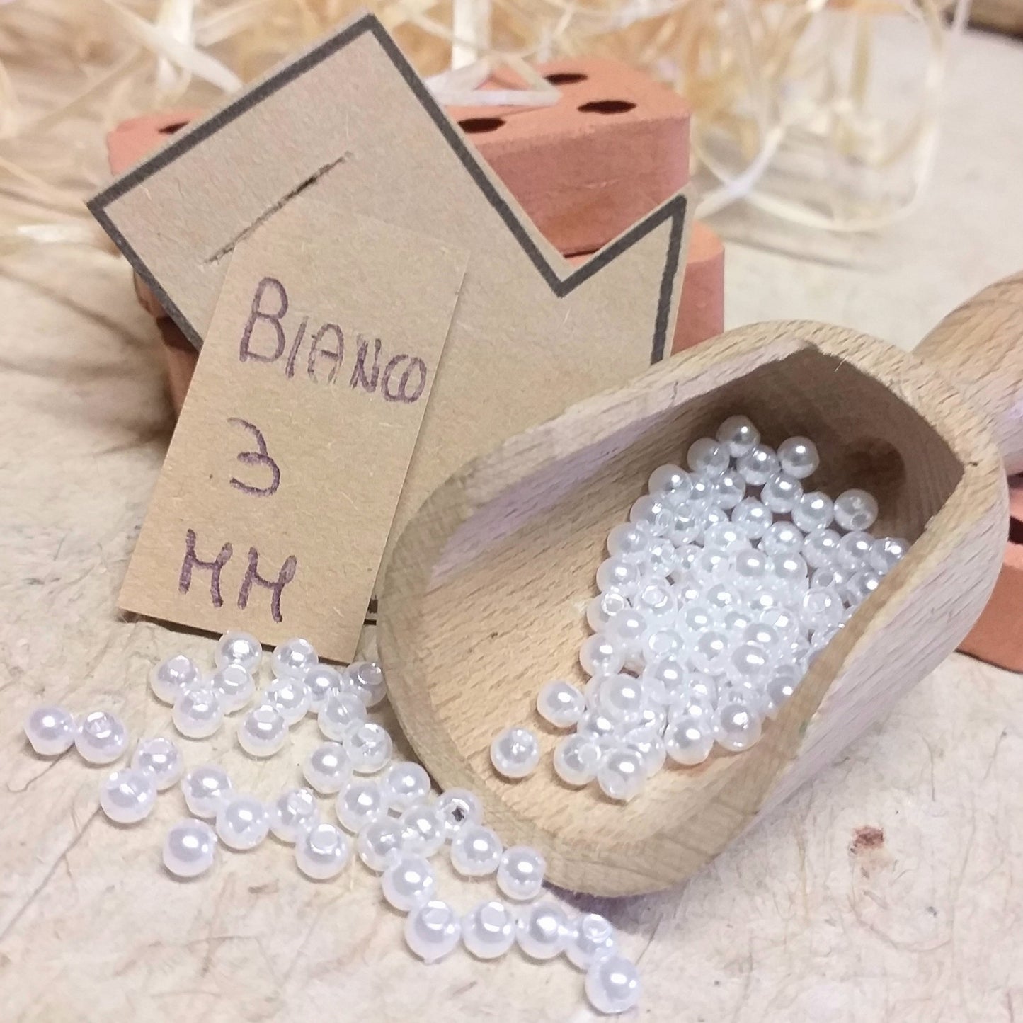 3 mm hobby perline cerate di plastica bianche con foro fai da te gioielli decorazioni vestiti rotonde sintetiche piccole per collane ricamo abbigliamento decorazioni natalizie biedermeier perle