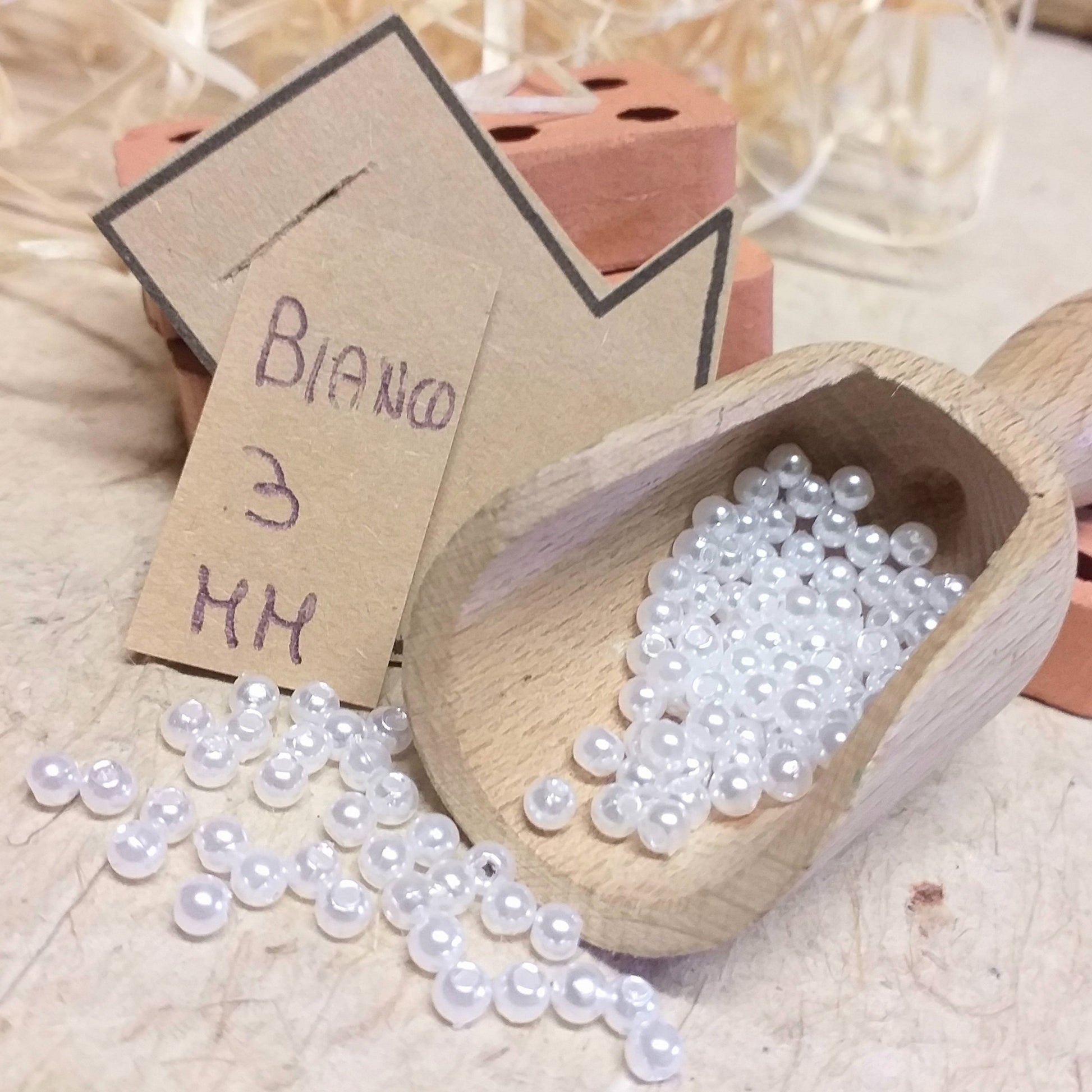 3 mm hobby perline cerate di plastica bianche con foro fai da te gioielli decorazioni vestiti rotonde sintetiche piccole per collane ricamo abbigliamento decorazioni natalizie biedermeier perle