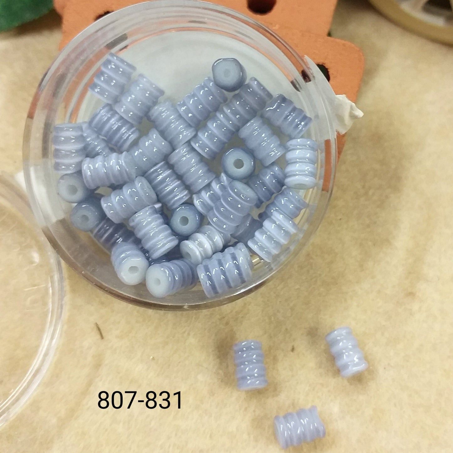 grigio azzurro perle rullo perline ciondoli effetto madreperla per charms bijoux di bigiotteria creazioni orecchini anelli collane