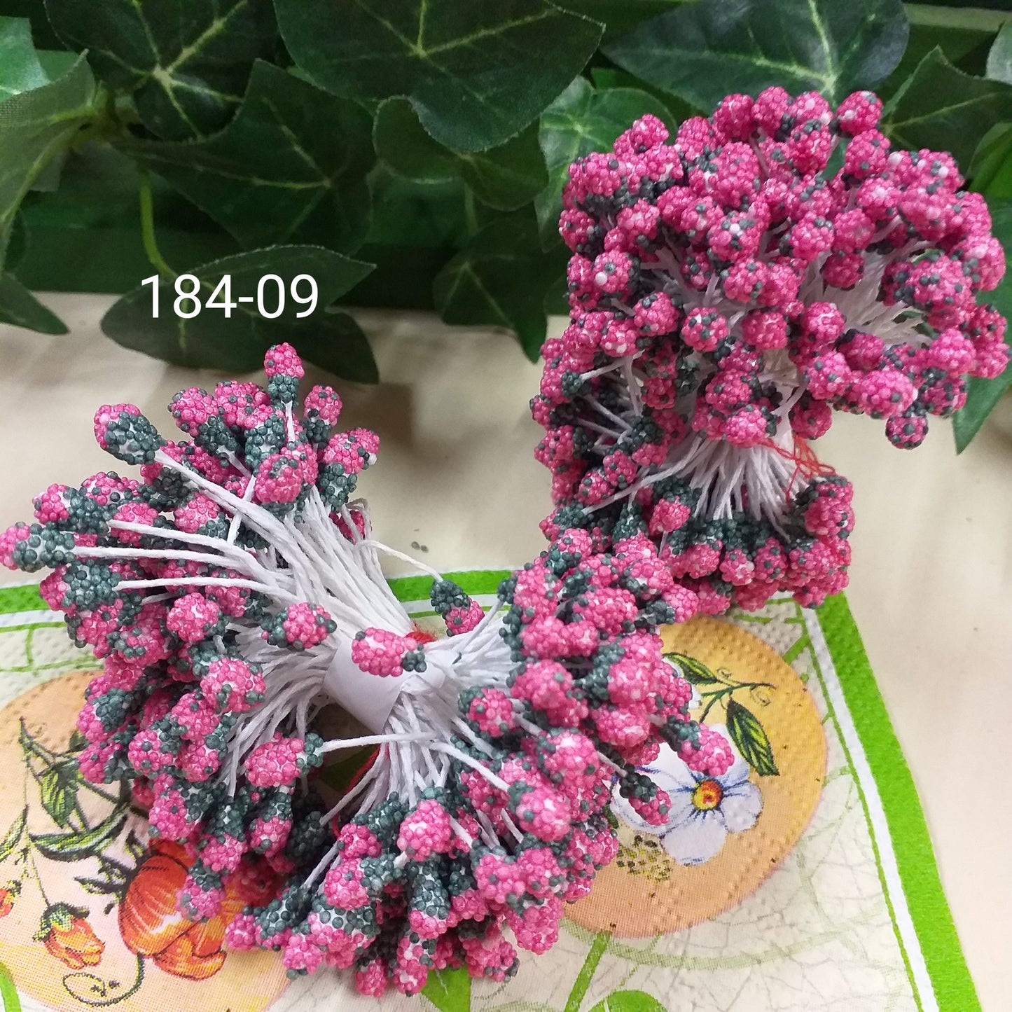 fucsia verde vendita bouquet mazzolino pistilli per fiori finti accessori stami uso composizioni artificiali natalizie pasquali bomboniere fioristi hobbistica fai da te