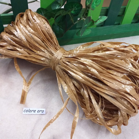 colore oro rafia di carta sintetica colorata per bomboniere fai da te lavoretti creativi packaging natale confezioni pacco regalo uova pasquali partecipazioni