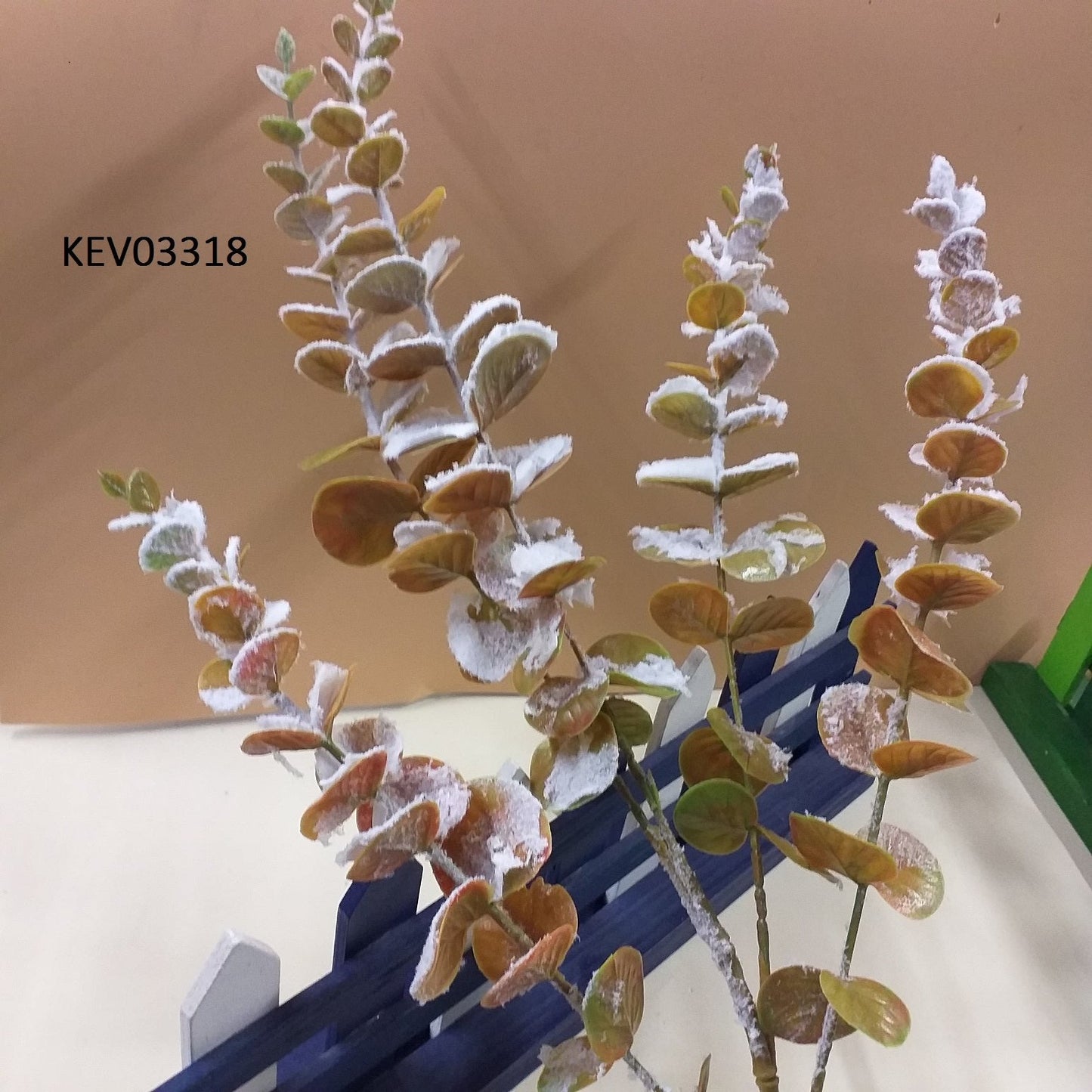 eucalipto rami finti innevati ghiacciati piante artificiali natalizie decorative botanica Natale, idea x composizioni fiori addobbi decorazioni albero fuoriporta