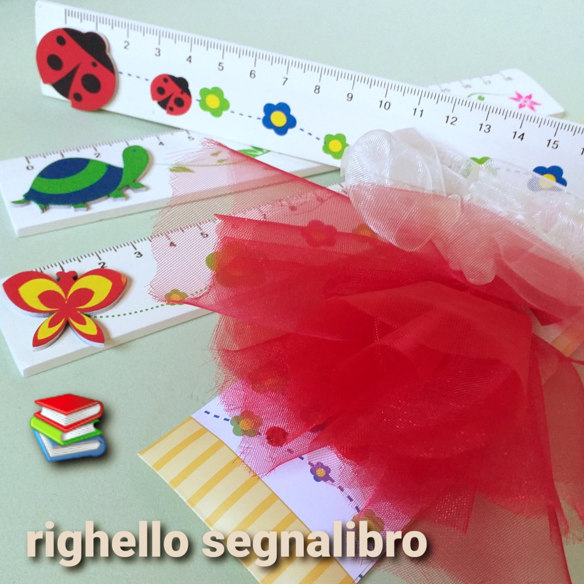 righello segnalibro laurea portafortuna legno bomboniere fai da te e confezionate coccinella tartaruga farfalla