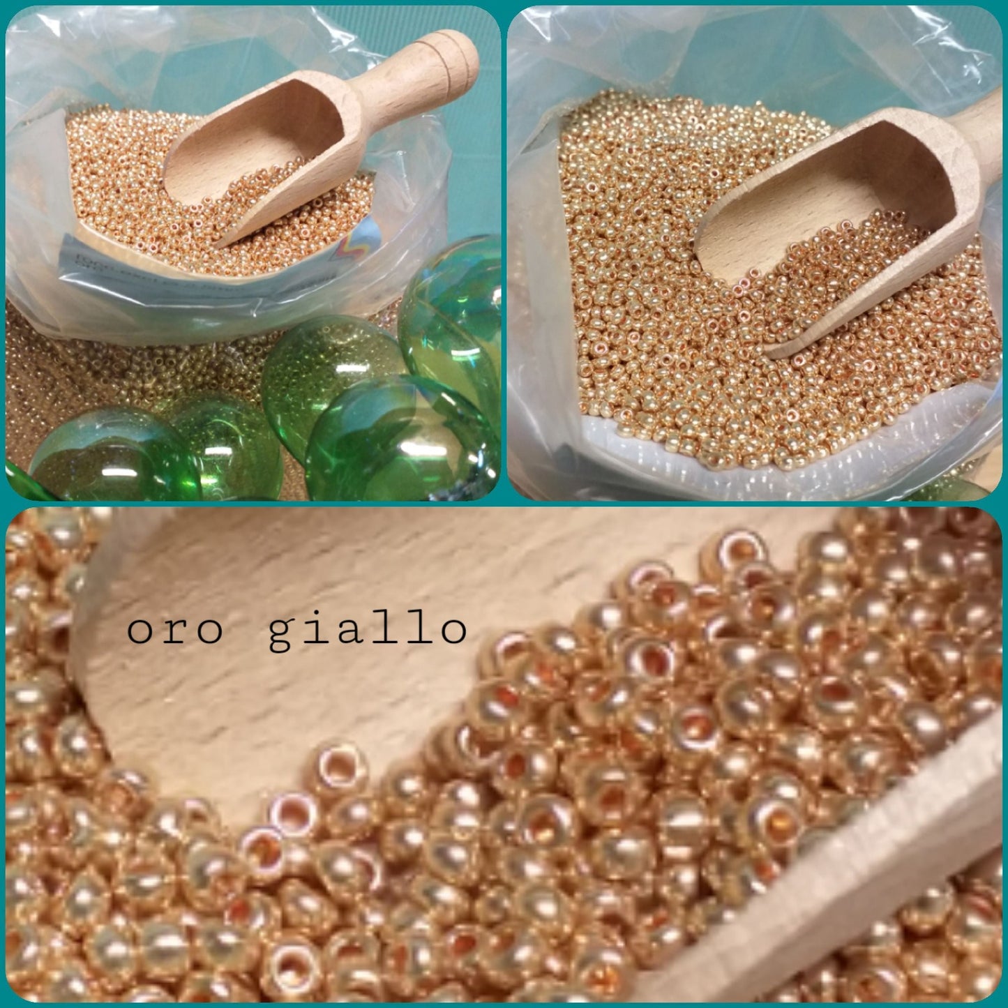 Colore oro giallo rocailles perline vetro 2.5 mm 9.0 diametro conteria lavorazione bijoux gioielli di bigiotteria e fiori di perle esclusive centrini tissage