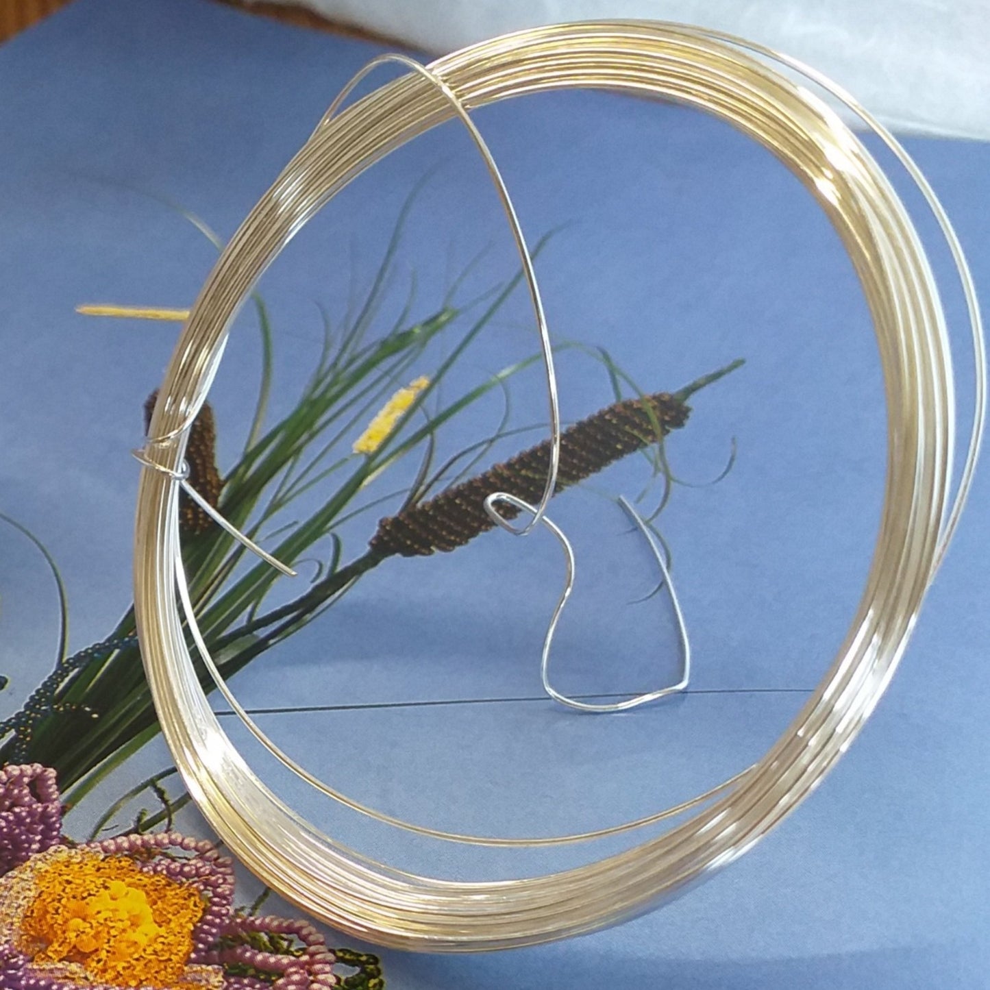 rondella filo di metallo colore argento uso creare fai da te bijoux bigiotteria fiori hobby perline gioielli di perle hobbistica fai da te creativa