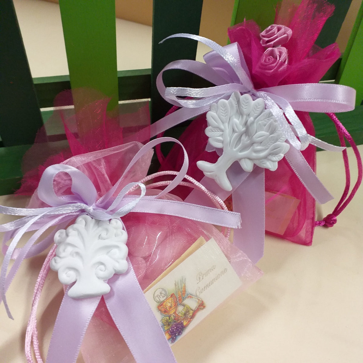 Albero della vita gessetto sacchettini bomboniere organza e confettata –  hobbyshopbomboniere