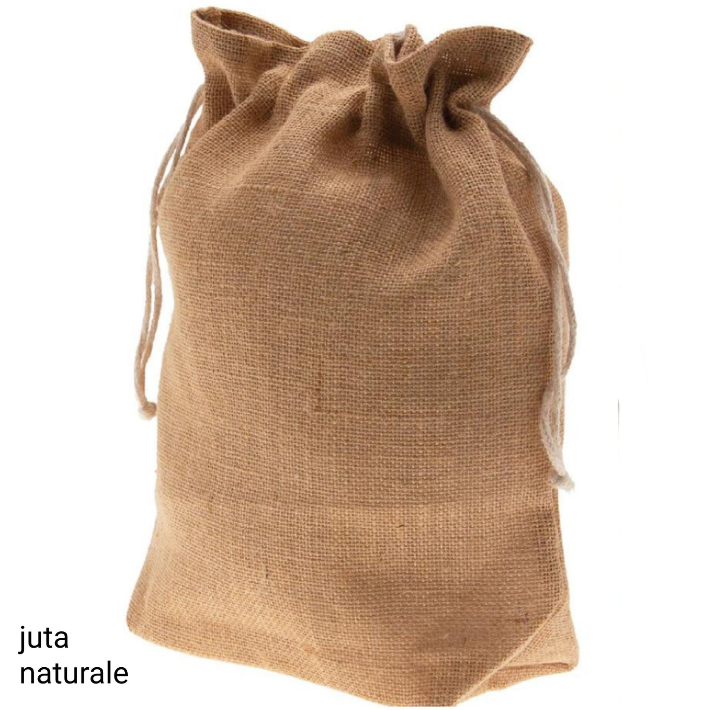 sacco juta naturale uso fai da te hobbistica stelle di Natale per decorare porta-panettone confezione regalo vetrinistica packaging albero