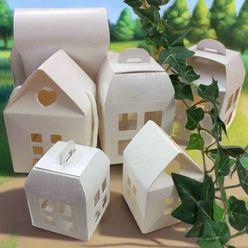 Casetta lanterna scatole bomboniere originali, cofanetto