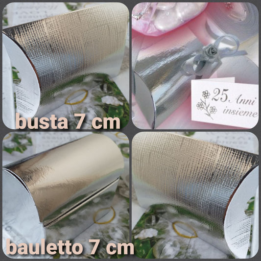 scatoline portaconfetti busta bauletto nozze d'argento scatole bomboniere anniversario matrimonio 25 anni insieme