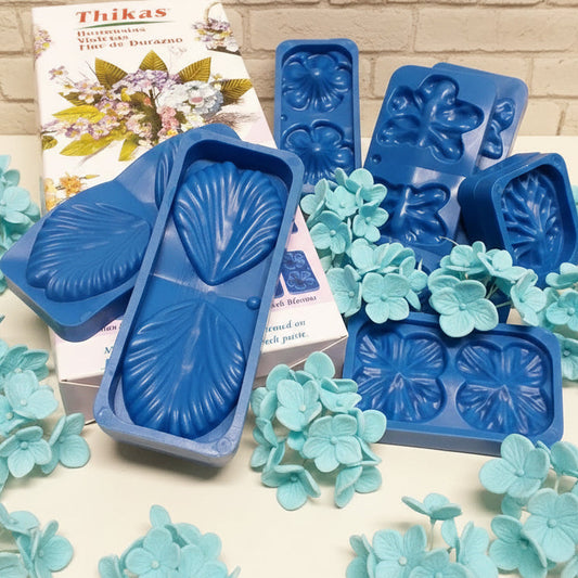 formine stampi Renkalik Thikas fiori foglie fommy gomma crepla creativa tessuto termomodellabile velluto pasta francese per ortensia violetta fiore di pesco orchidea dell'Amazzonia