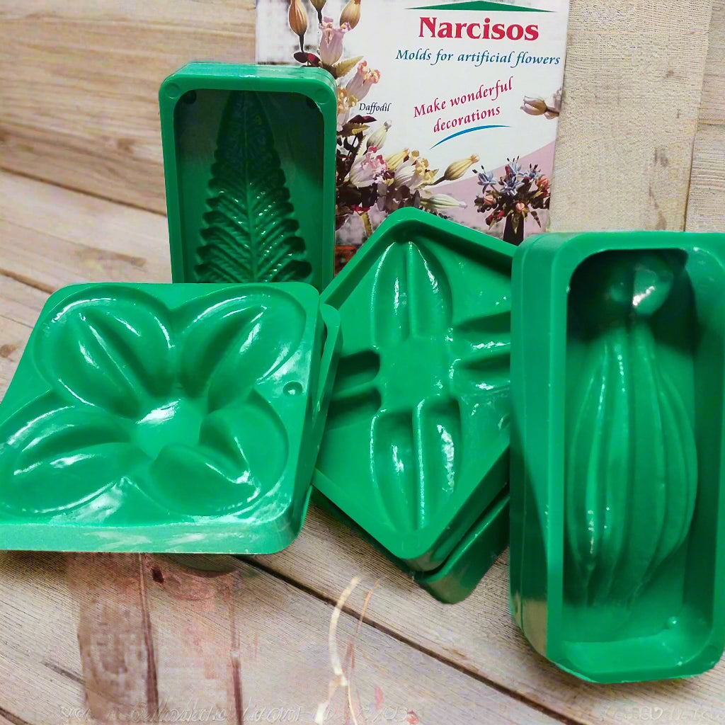 Narciso lirio mughetti formine stampi Renkalik fiori foglie uso per fommy gomma crepla creativa tessuto termomodellabile velluto primette ecopelle pasta francese creare composizioni floreali Natale