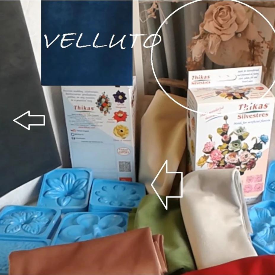 avorio verde salvia beige dorato grigio velluto termico per thikas stampi renkalik fommy silvestre