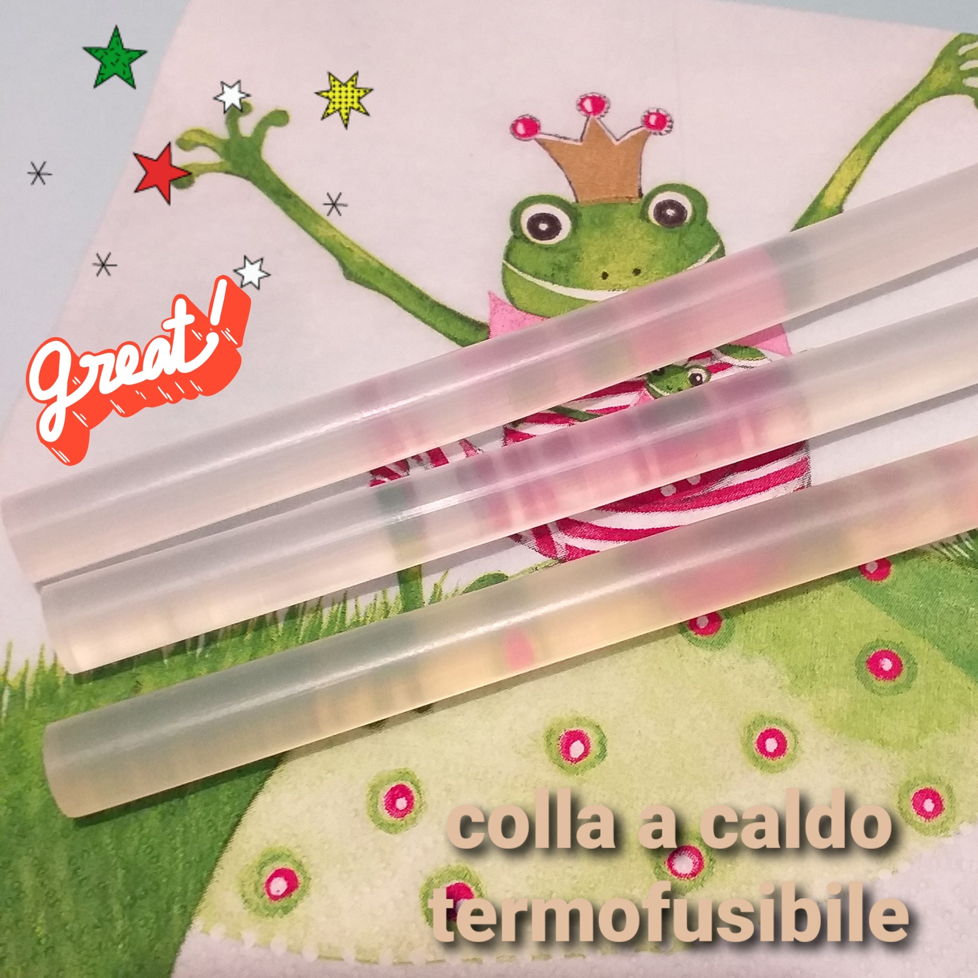 bastoncini termofusibili stick di termocolla a caldo multiuso per hobby creativi bricolage legno cartone stoffa feltro pannolenci