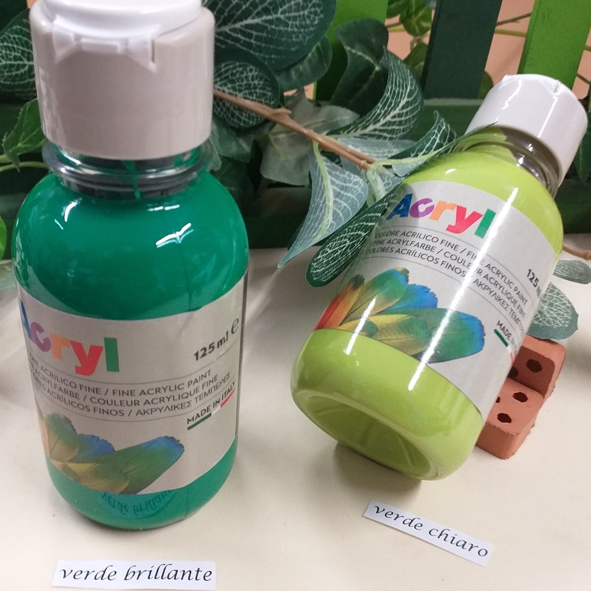 verde chiaro e brillante primo hobby professional Acryl colore acrilico fine Morocolor tempera pittura da hobbistica lavoretti creativi di bambini e decoupage packaging bomboniere