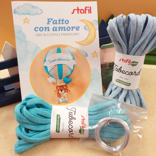 libretto stafil fatto con amore idee in stoffa e pannolenci orso sono arrivato kit fai da te guida feltro fiocchi nascita come creare coccarde bimbi con scritte tricotin baby e nome cordoncino pronto filo modellabile