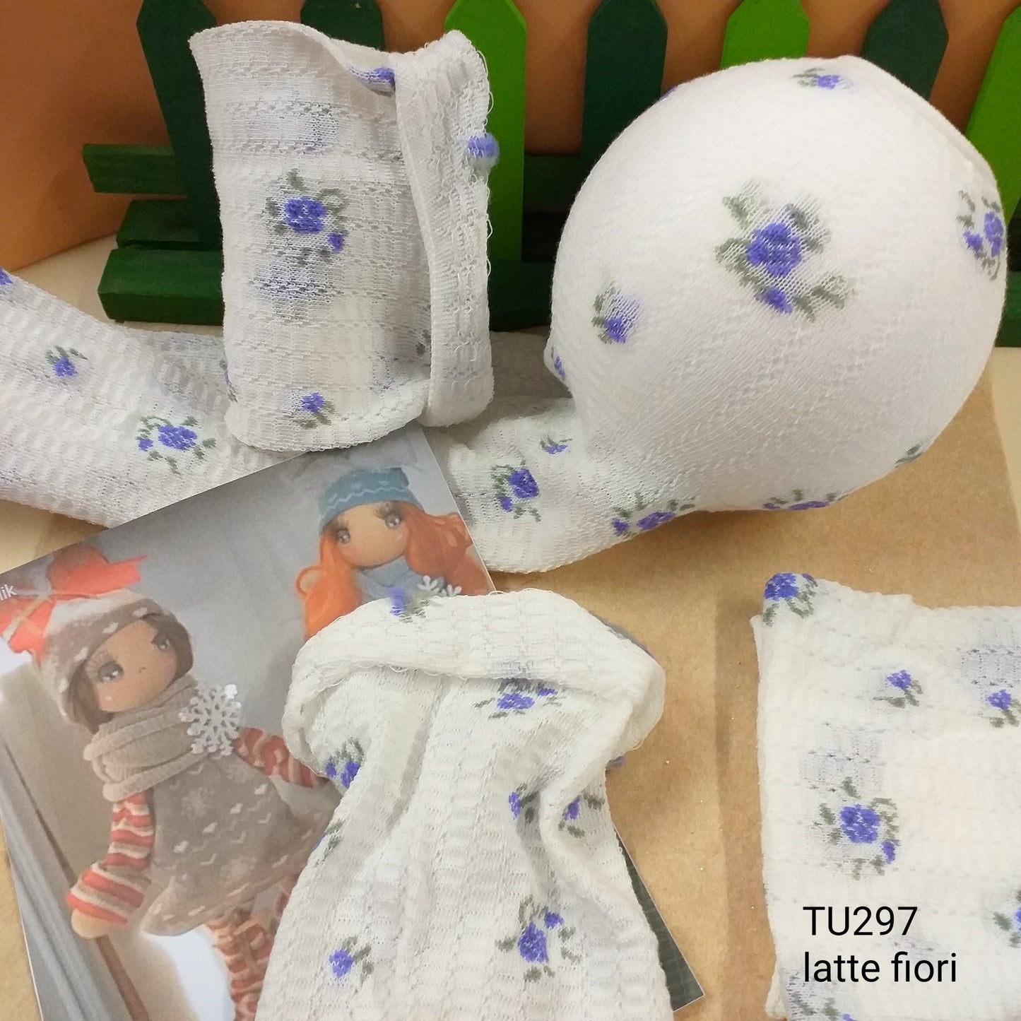 latte glicine spring fiorellini tubolari Renkalik tessuto elasticizzati uso rivestire uova pasquali creare decorazioni natale fiori rose bamboline