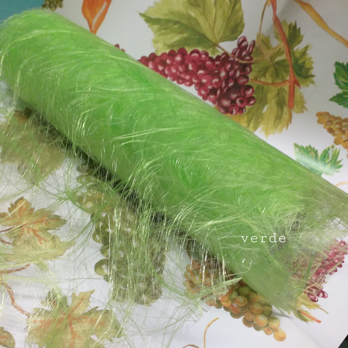 verde colori tulle sisal organza rotolo runner decorativo per hobby fai da te e bomboniere packaging uso confezioni pasquali rete da fioristi
