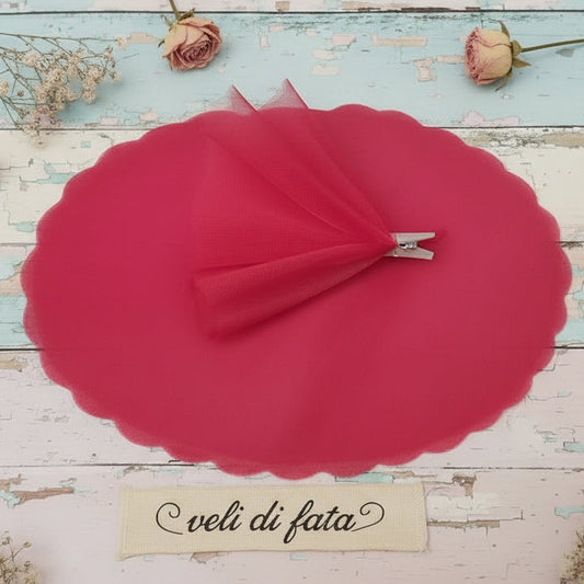 centrini tondi tulle rosso bomboniere laurea fai da te veli di fata per portaconfetti organza bordo smerlato uso confezionamento confetti cioccolatini pasticceria