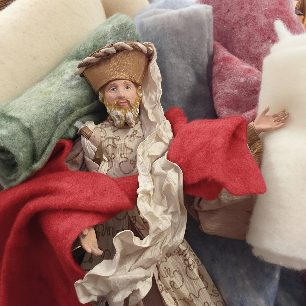 colori rotoli feltro vello di lana Stafil-Lehner Filz Ultima Wolle tessuto morbido modellabile panno 4 mm uso per idee natalizie presepe ambientazione vetrinistica packaging allestimento albero Natale