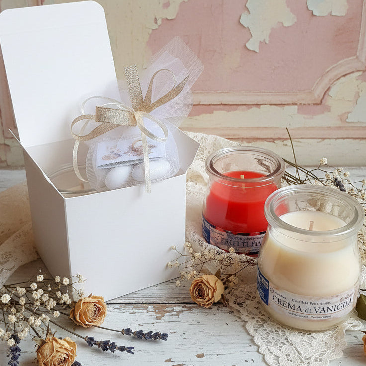 Candela bomboniera Cresima personalizzata simbolo Croce Tau