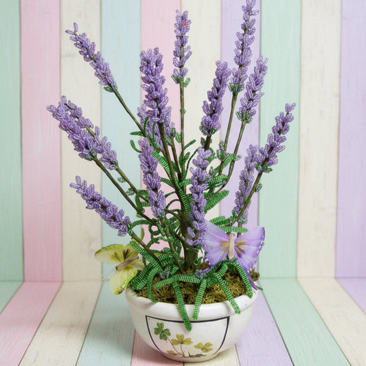 Come creare lavanda perline rametto per bonsai o bomboniera