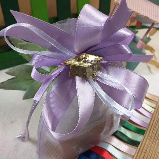 sacchettino lilla per le più belle bomboniere laurea eleganti chic italian confetti
