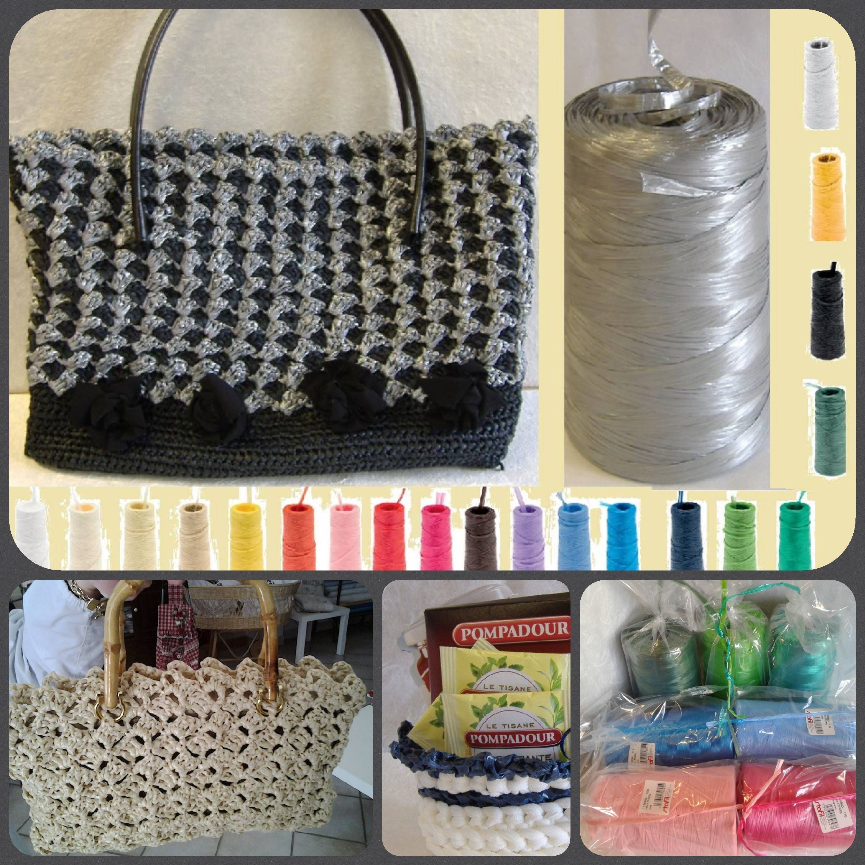 DIY: Crocheted Bag  Accessori per borse fai da te, Borse fai da te manici,  Tutorial borsa