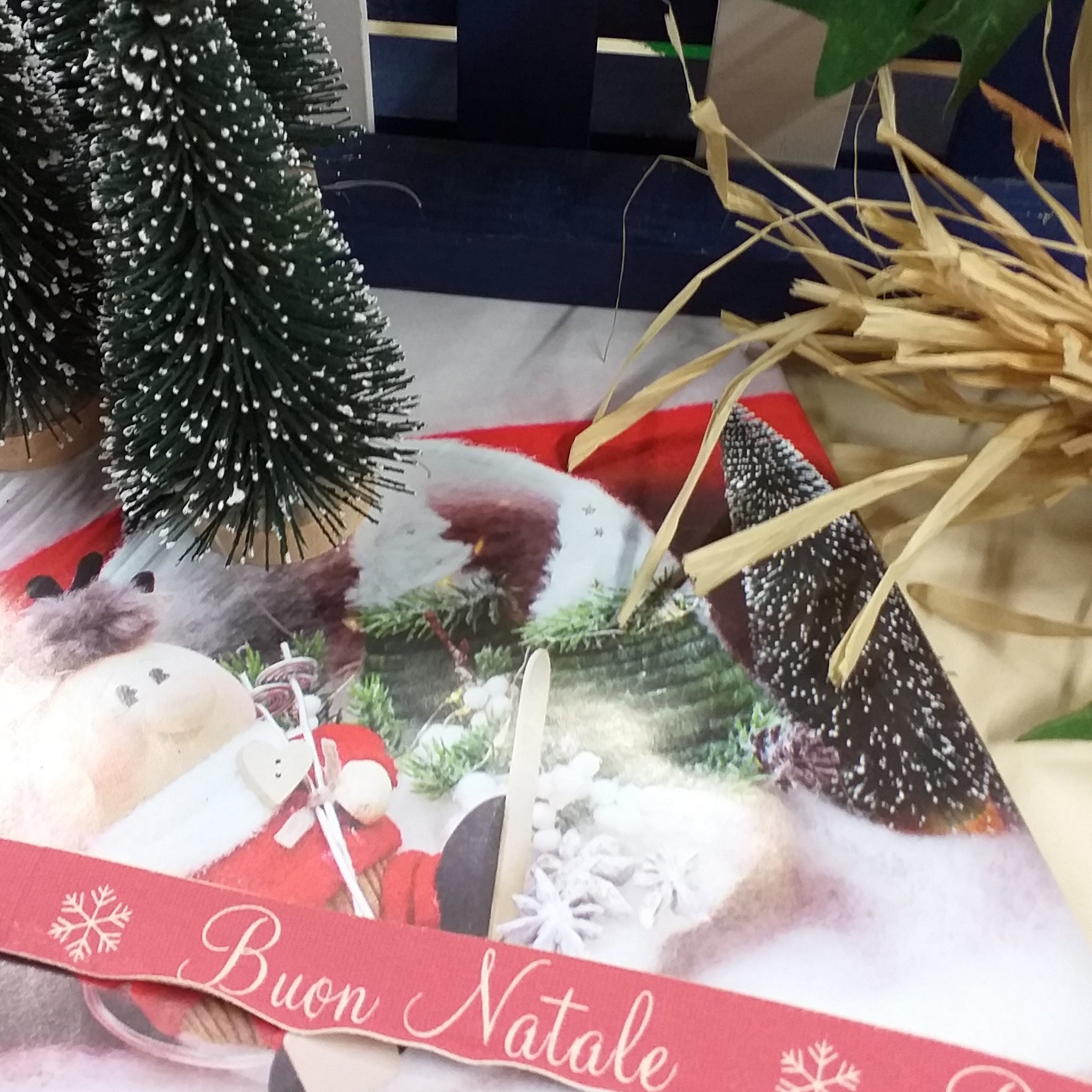 3 fogli di Muschio finto per decorazioni Presepe di Natale