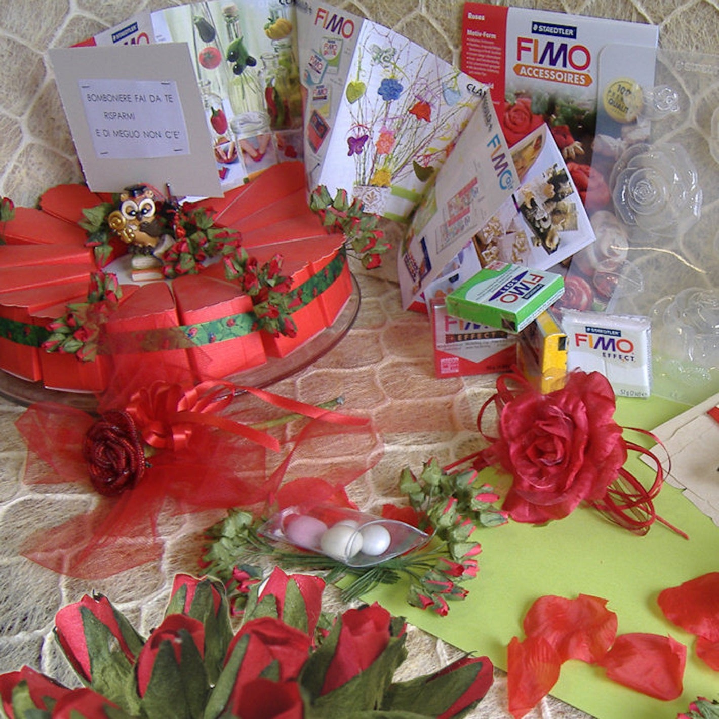 materiali vari e accessori bricolage craft hobby creativi fiori fimo creare torte