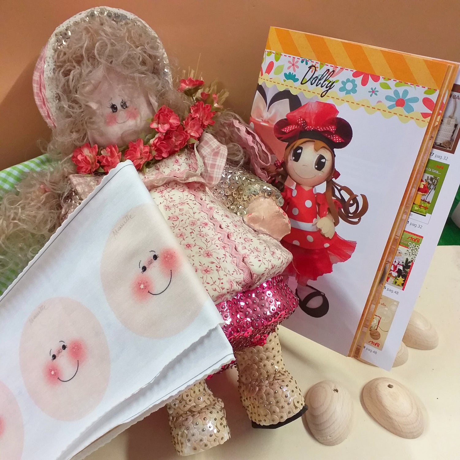 accessori fai da te bambole di stoffa pezza fommy gomma crepla per creare pigotte angioletti pupazzeria