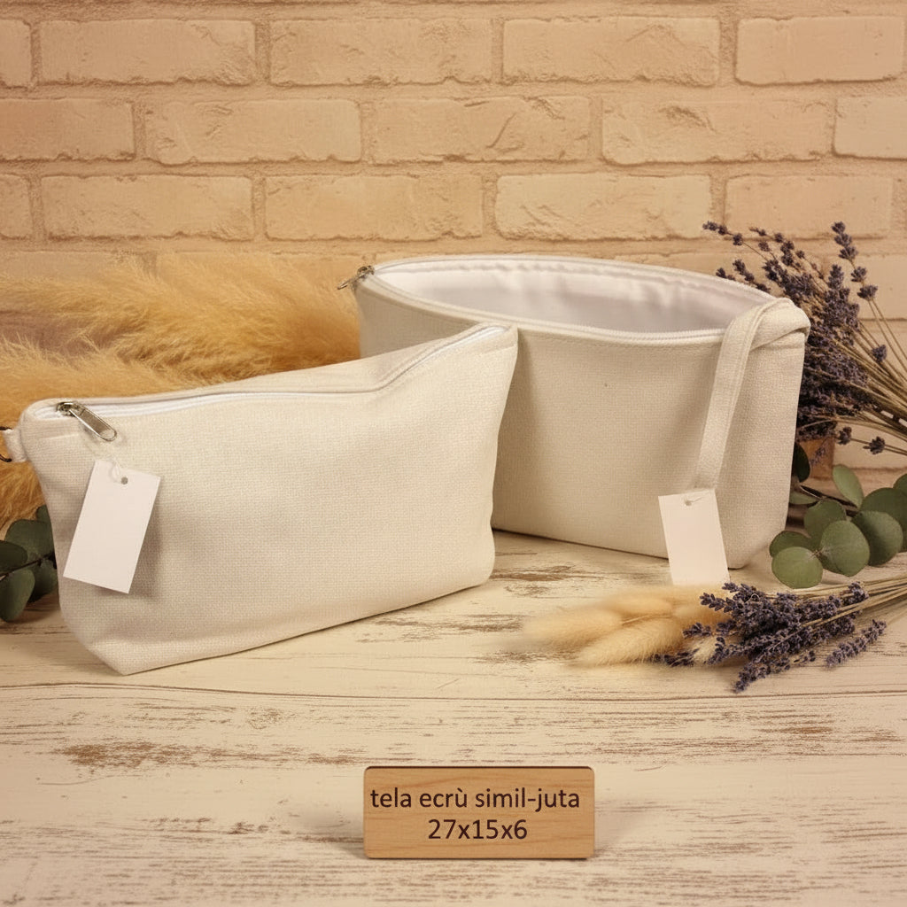 Pochette juta 22-27 cm da rivestire o personalizzare borsa uncinetto