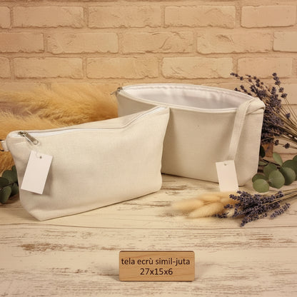 Pochette juta 22-27 cm da rivestire o personalizzare borsa uncinetto