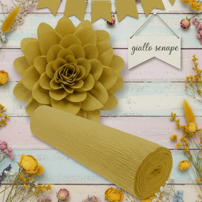 Carta crespa 180 g colorata pesante per fiori giganti e decorazioni