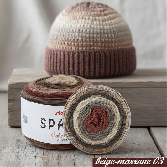 amigurumi cappelli con acrilico soffice economico lana Space sfumata cake Ball filato stafil caramella multicolore gomitoli in vendita per uncinetto maglia schemi cartamodelli lavori berretti bambini kit marrone beige verde oliva