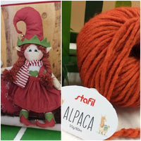 come creare capelli bambola di pezza stoffa con gomitolo filo di lana alpaca grossa filato stafil per maglione cappello berretto sciarpa scaldacollo vetrina shop colori