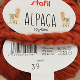 70% alpaca 20% wool 10% acrilico etichetta filato lavabile 30 gradi o a secco arancione zucca gomitolo filo di lana grossa stafil per maglione cappello berretto sciarpa scaldacollo vetrina shop colori