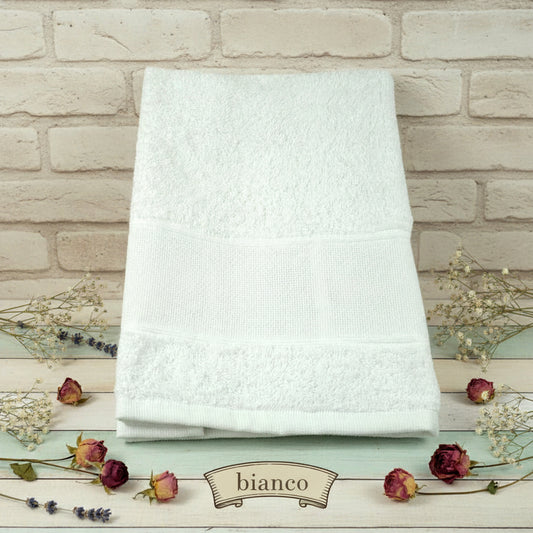 colore bianco lavette cucina salviette ospite bagno asciugamani spugna cotone inserto bordura bordo tela aida da ricamare a punto croce con iniziali cifre disegni