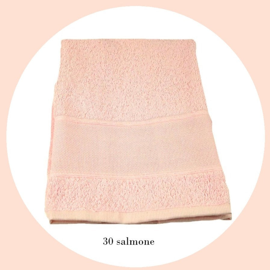 2 Salviette Bagno Banzaii 60x40 Cm - 100% Cotone Super Assorbente, Rosa